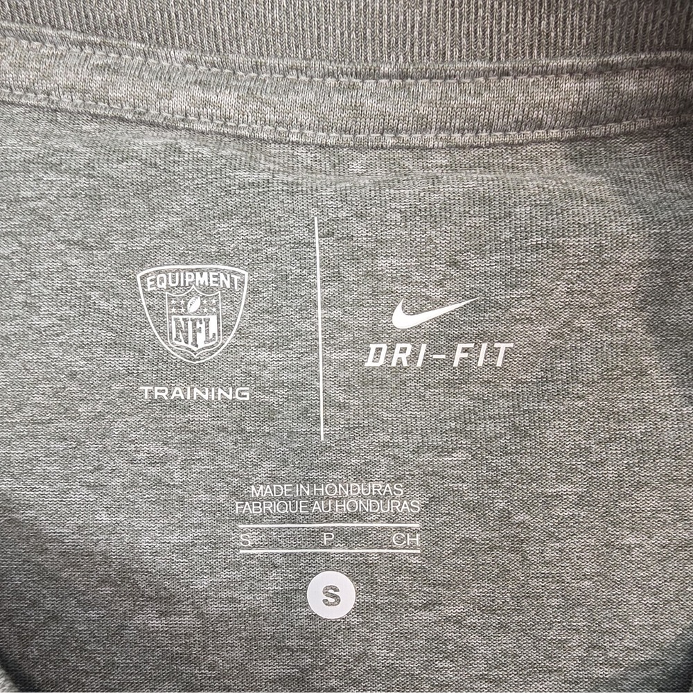 Nike Dallas Cowboys Long Sleeve Shirt Gray Dri-FIT Graphic Tee NFL Football - Picture 2 of 10